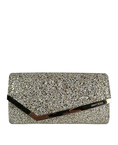 Emmie Glitter Clutch, front view
